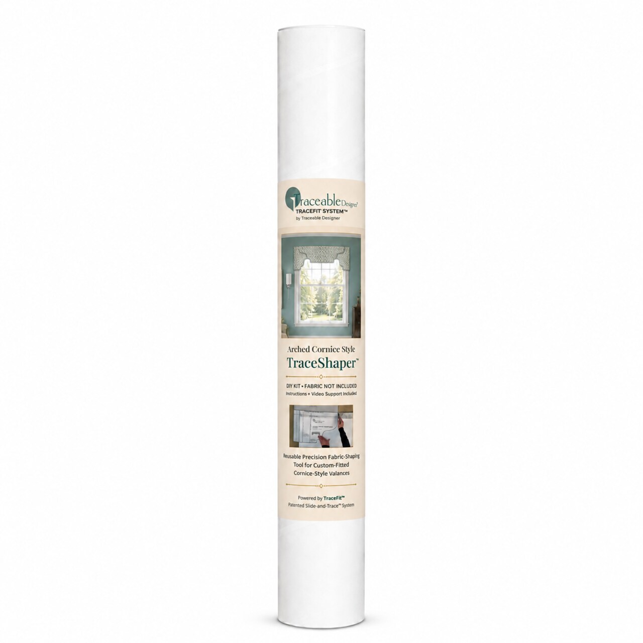 Traceable Designer Arched Cornice Style TraceShaper™ Kit, No-Sew Fabric Shaping Form